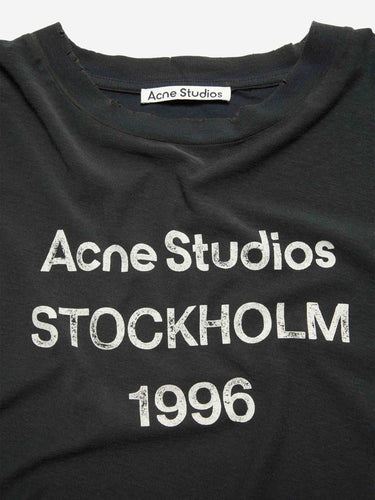 Acne Studios Hombre Barcelona Camiseta Estampado 1996 color Gris Antracita sku 553-004887 03 - Foto 4