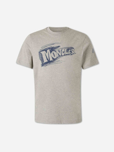 Moncler Hombre Barcelona Camiseta Logo Boceto color Gris Piedra sku 553-004899 01 - Foto 1