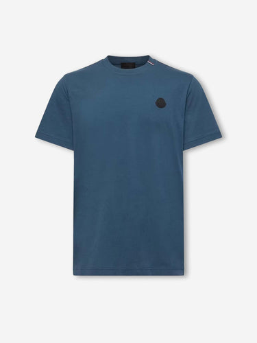 Moncler Hombre Barcelona Camiseta Algodón Logo color Azul Marino sku 553-004901 01 - Foto 1
