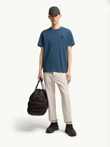 Moncler Hombre Barcelona Camiseta Algodón Logo color Azul Marino sku 553-004901 01 - Foto 2
