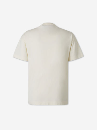 Palm Angels Hombre Barcelona Camiseta Manga Corta Logo color Marfil sku 553-004907 03 - Foto 2