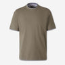 Brunello Cucinelli Hombre Barcelona Camiseta Manga Corta Capas color Verde Militar sku 553-004919 02 - Foto 1