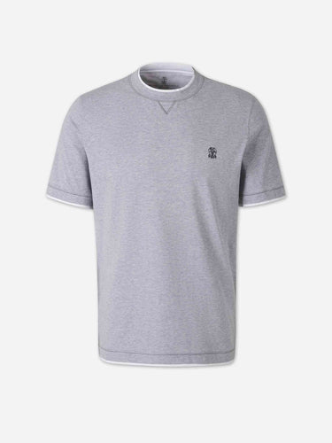 Brunello Cucinelli Hombre Barcelona Camiseta Cuello Redondo color Azul Marino sku 553-004920 01 - Foto 1