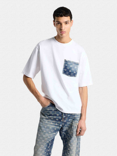 Dsquared2 Hombre Barcelona Camiseta Manga Corta Monograma color Blanco sku 553-004927 01 - Foto 2