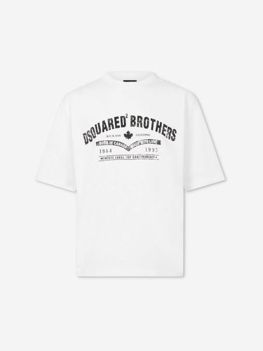 Dsquared2 Hombre Barcelona Camiseta Loose Fit color Blanco sku 553-004930 01 - Foto 1