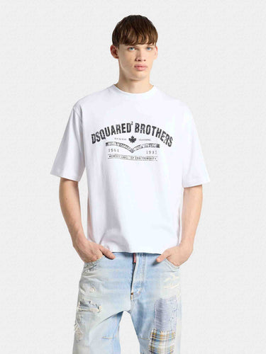 Dsquared2 Hombre Barcelona Camiseta Loose Fit color Blanco sku 553-004930 01 - Foto 2