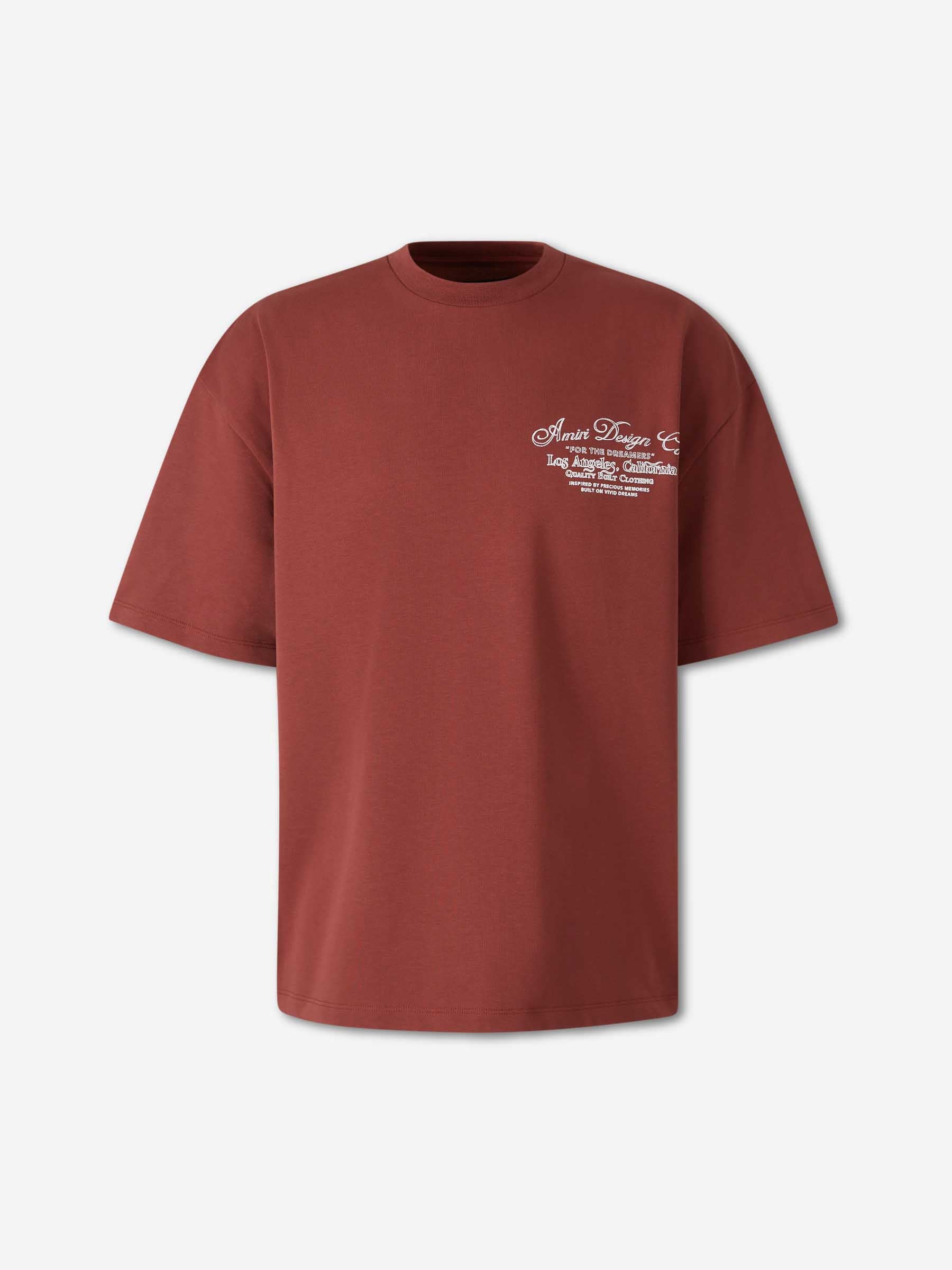 Amiri Hombre Barcelona Camiseta Manga Corta color Terracota sku 553-004977 01 - Foto 1