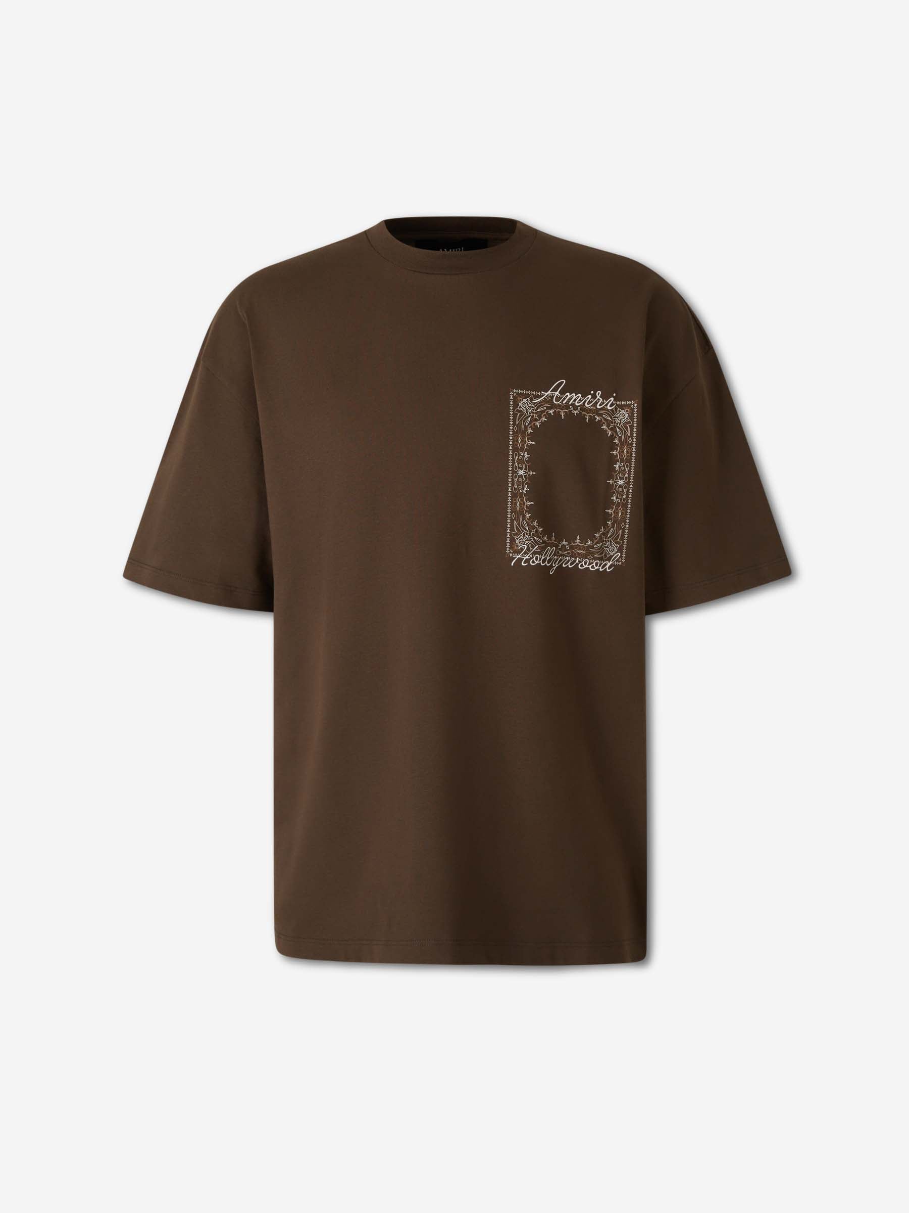 Amiri Hombre Barcelona Camiseta Manga Corta color Marrón Oscuro sku 553-004980 02 - Foto 1