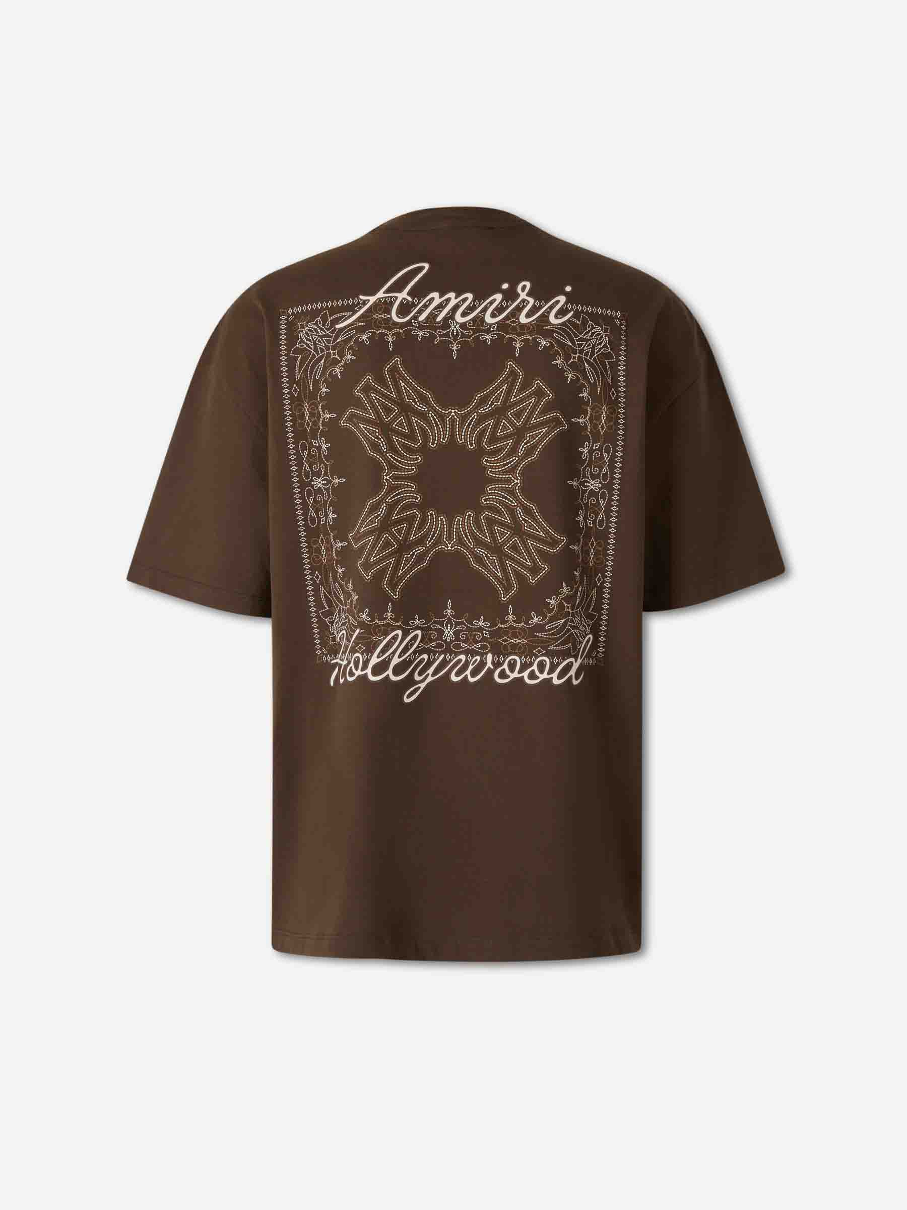 Amiri Hombre Barcelona Camiseta Manga Corta color Marrón Oscuro sku 553-004980 02 - Foto 2