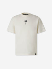 Palm Angels Hombre Barcelona Camiseta Manga Corta Palmera color Marfil sku 553-004998 01 - Foto 1