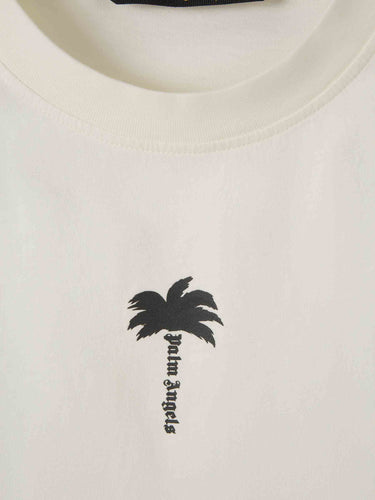Palm Angels Hombre Barcelona Camiseta Manga Corta Palmera color Marfil sku 553-004998 01 - Foto 3