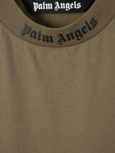 Palm Angels Hombre Barcelona Camiseta Logo Oversized color Verde Militar sku 553-005002 01 - Foto 3