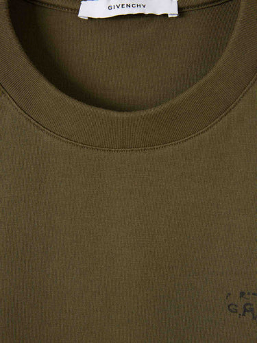 Givenchy Hombre Barcelona Camiseta Stamp color Verde Militar sku 554-000017 01 - Foto 3
