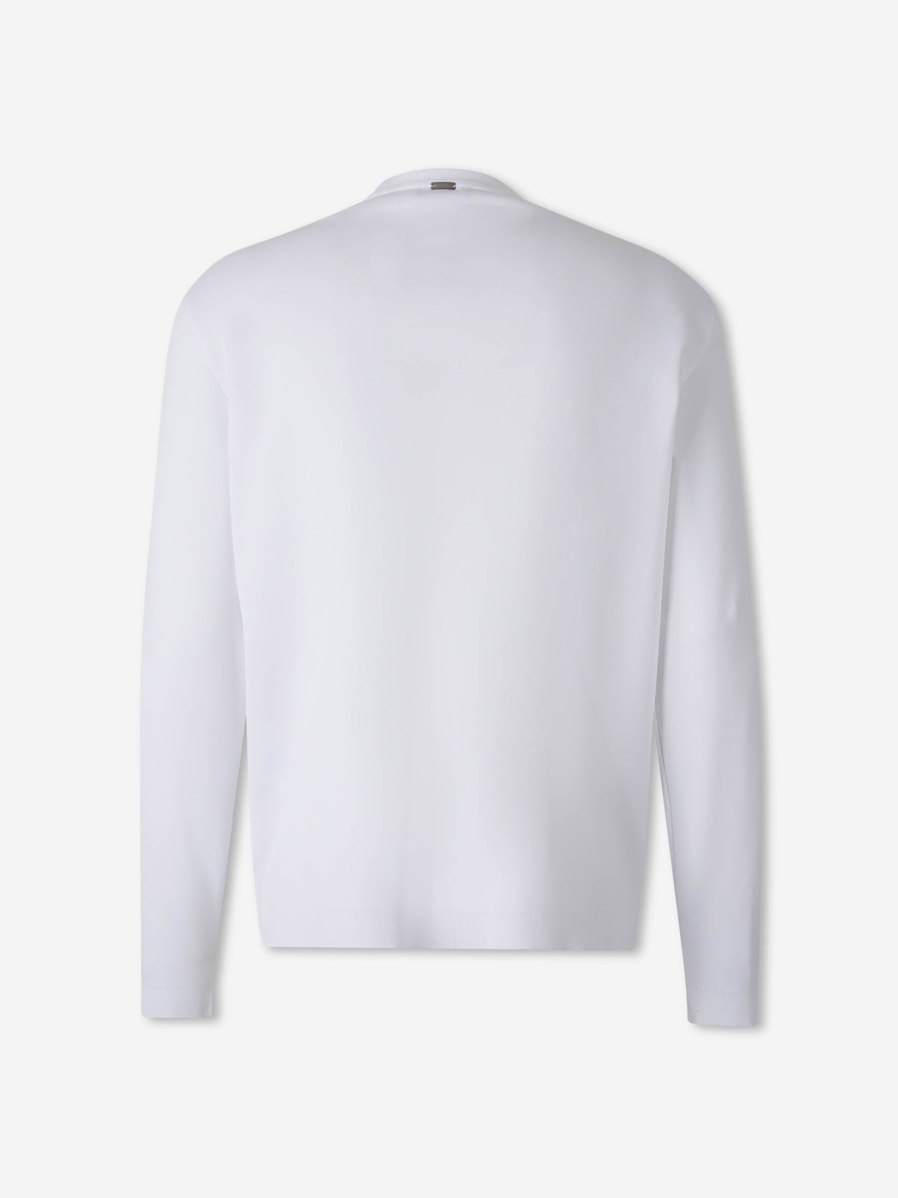 Herno Hombre Barcelona Jersey Fino de Cuello Redondo color Blanco sku 554-000018 01 - Foto 2