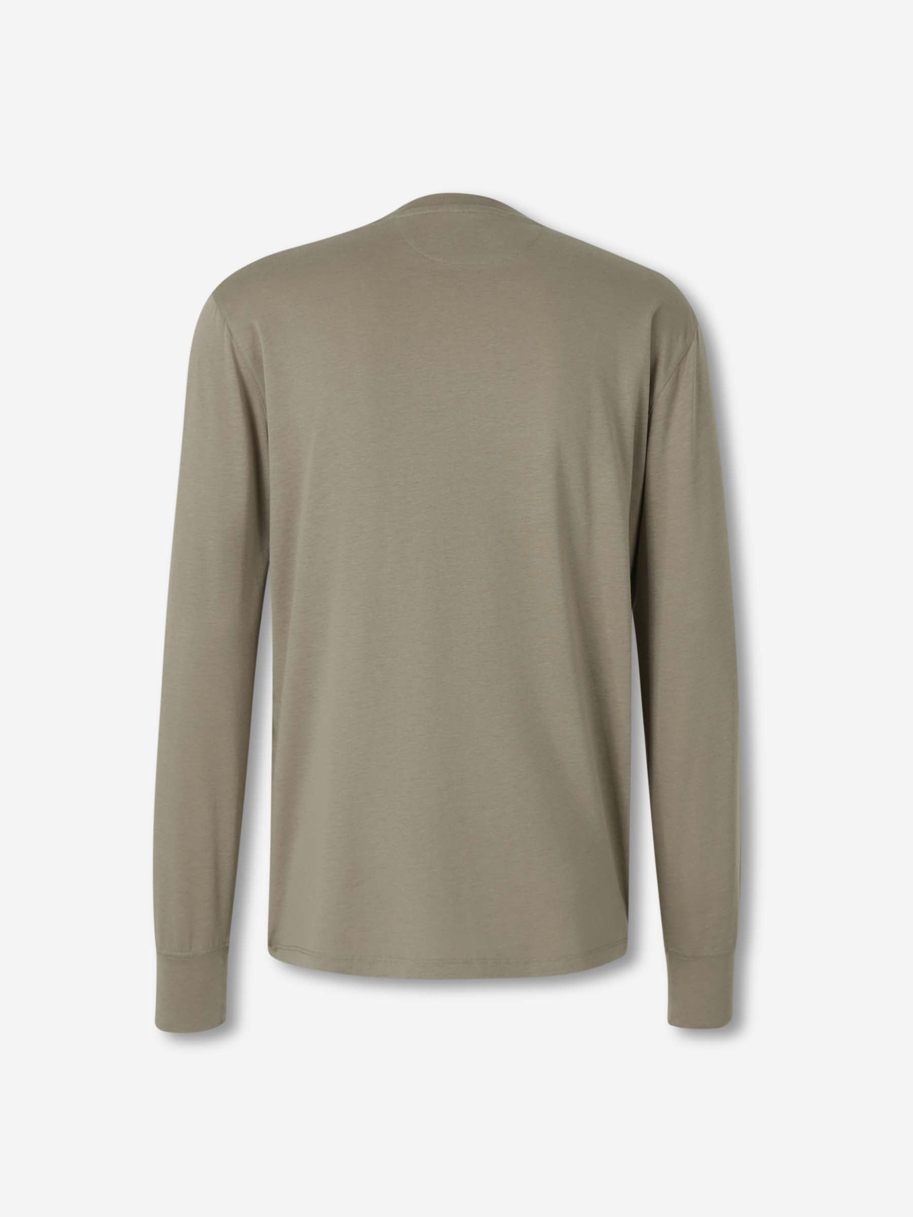 Tom Ford Hombre Barcelona Camiseta Manga Larga color Verde Militar sku 554-000019 02 - Foto 2