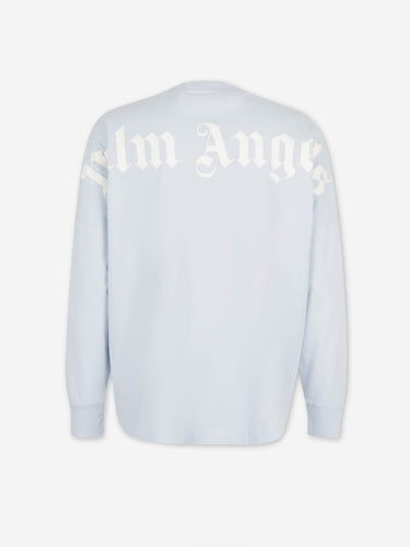 Palm Angels Hombre Barcelona Camiseta cuello redondo color Azul Celeste sku 554-000023 01 - Foto 2