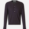 Our Legacy Hombre Barcelona Jersey Fine Henley color Azul Marino sku 554-000025 01 - Foto 1