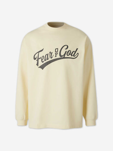 Fear of God Essentials Hombre Barcelona Camiseta Manga Larga Logo color Amarillo Claro sku 554-000026 01 - Foto 1