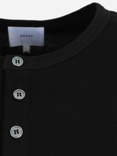 Rhude Hombre Barcelona Camiseta Cuello Redondo color Negro sku 554-000027 01 - Foto 4