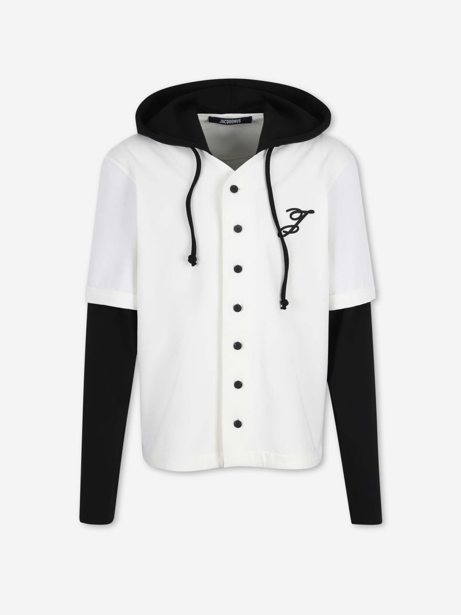 Jacquemus Hombre Barcelona Sudadera Capas Letro color Blanco sku 554-000028 00 - Foto 1
