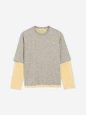Ami Paris Hombre Barcelona Camiseta Doble Manga color Gris Claro sku 554-000031 01 - Foto 1