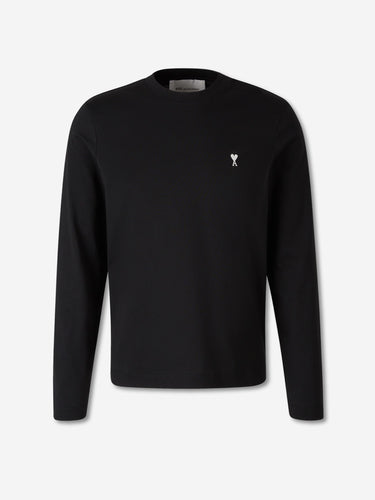 Ami Paris Hombre Barcelona Camiseta Manga Larga color Negro sku 554-000032 02 - Foto 1