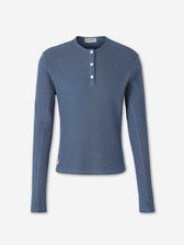 Carrer Hombre Barcelona Camiseta Lis Henley color Azul Índigo sku 554-000036 01 - Foto 1
