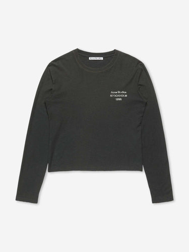 Acne Studios Hombre Barcelona Camiseta Logo color Gris Antracita sku 554-000039 01 - Foto 1