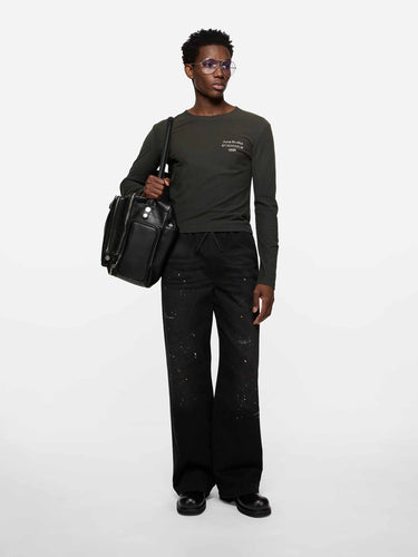 Acne Studios Hombre Barcelona Camiseta Logo color Gris Antracita sku 554-000039 01 - Foto 2