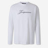 Jacquemus Hombre Barcelona Camiseta Logo Manga Larga color Blanco sku 554-000042 01 - Foto 1
