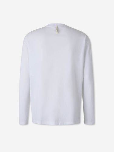 Jacquemus Hombre Barcelona Camiseta Logo Manga Larga color Blanco sku 554-000042 01 - Foto 2