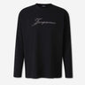Jacquemus Hombre Barcelona Camiseta Logo Manga Larga color Negro sku 554-000042 02 - Foto 1