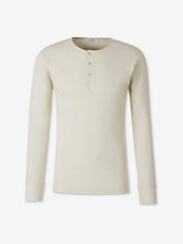 Lemaire Hombre Barcelona Camiseta Manga Larga color Marfil sku 554-000047 01 - Foto 1
