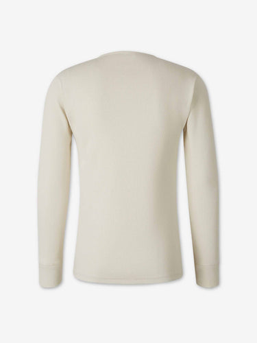 Lemaire Hombre Barcelona Camiseta Manga Larga color Marfil sku 554-000047 01 - Foto 2