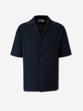 Lardini Hombre Barcelona Camisa Punto Casual color Azul Noche sku 555-000008 02 - Foto 1