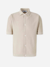 Lardini Hombre Barcelona Camisa Punto Algodón color Beige sku 555-000009 01 - Foto 1