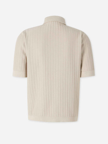 Lardini Hombre Barcelona Camisa Punto Algodón color Beige sku 555-000009 01 - Foto 2