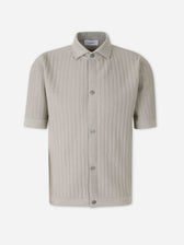 Lardini Hombre Barcelona Camisa Punto Algodón color Verde Manzana sku 555-000009 02 - Foto 1