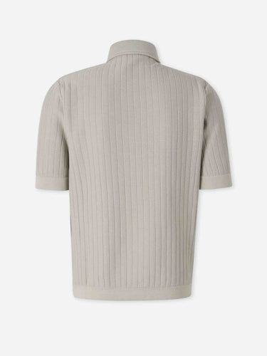 Lardini Hombre Barcelona Camisa Punto Algodón color Verde Manzana sku 555-000009 02 - Foto 2