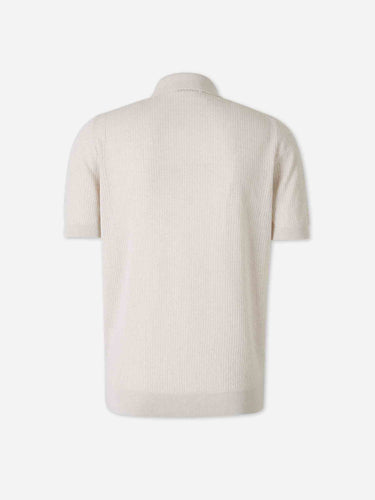 Gran Sasso Hombre Barcelona Polo Punto Algodón color Beige sku 555-000011 01 - Foto 2