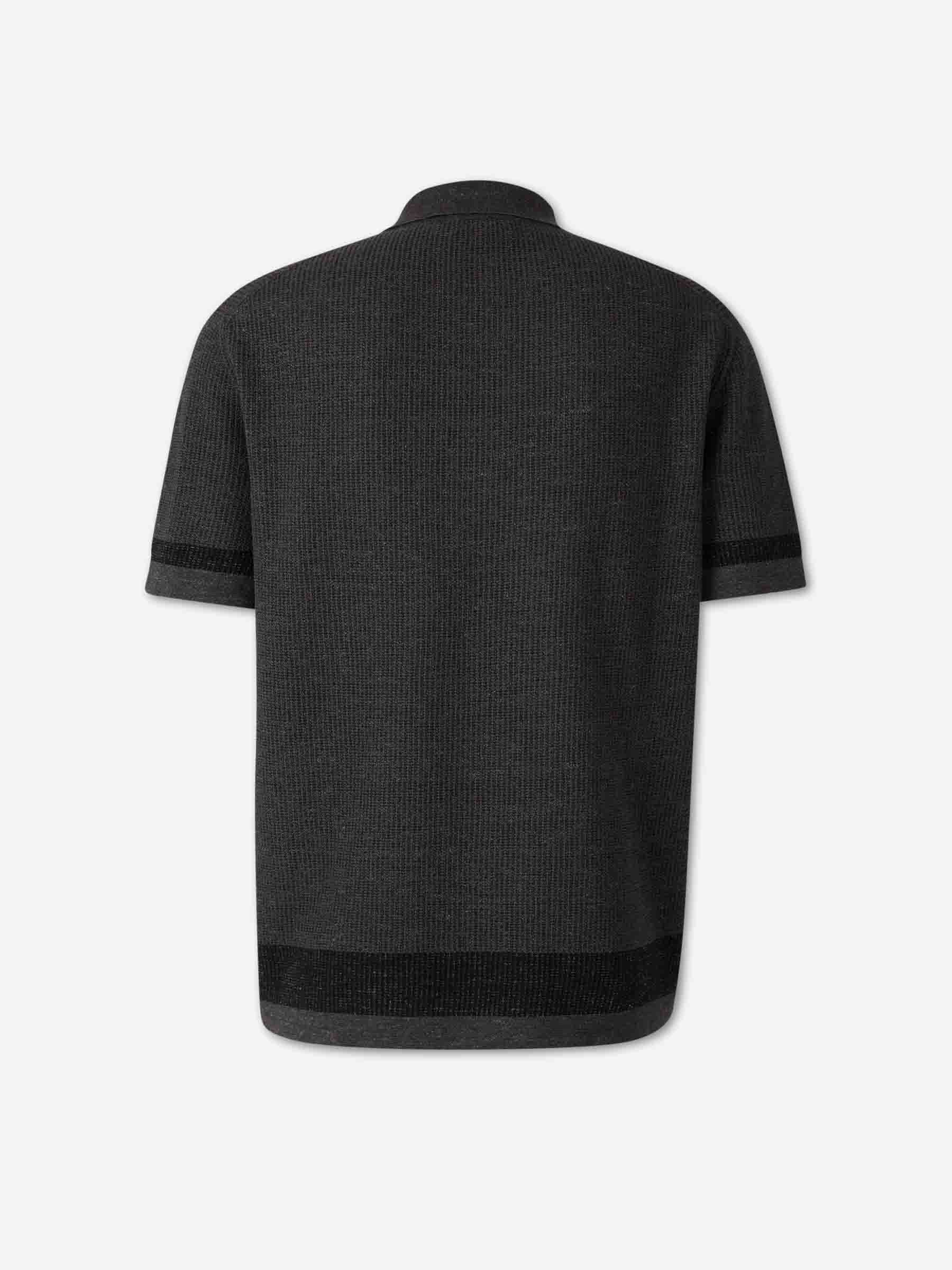 Brioni Hombre Barcelona Camisa Punto Casual color Gris Antracita sku 555-000012 01 - Foto 2