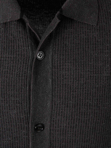 Brioni Hombre Barcelona Camisa Punto Casual color Gris Antracita sku 555-000012 01 - Foto 3