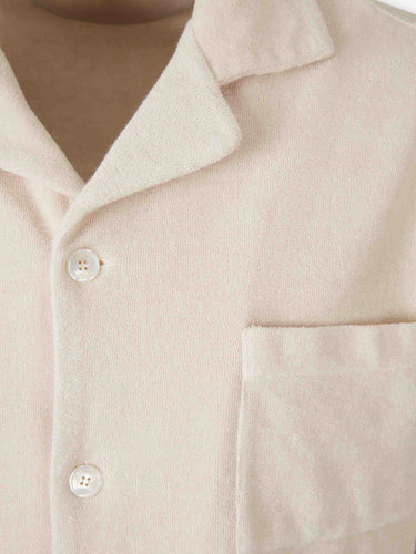 Fedeli Hombre Barcelona Camisa terry algodón color Crema sku 555-000014 01 - Foto 3