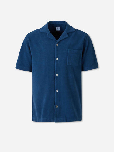 Fedeli Hombre Barcelona Camisa terry algodón color Azul Marino sku 555-000014 03 - Foto 1