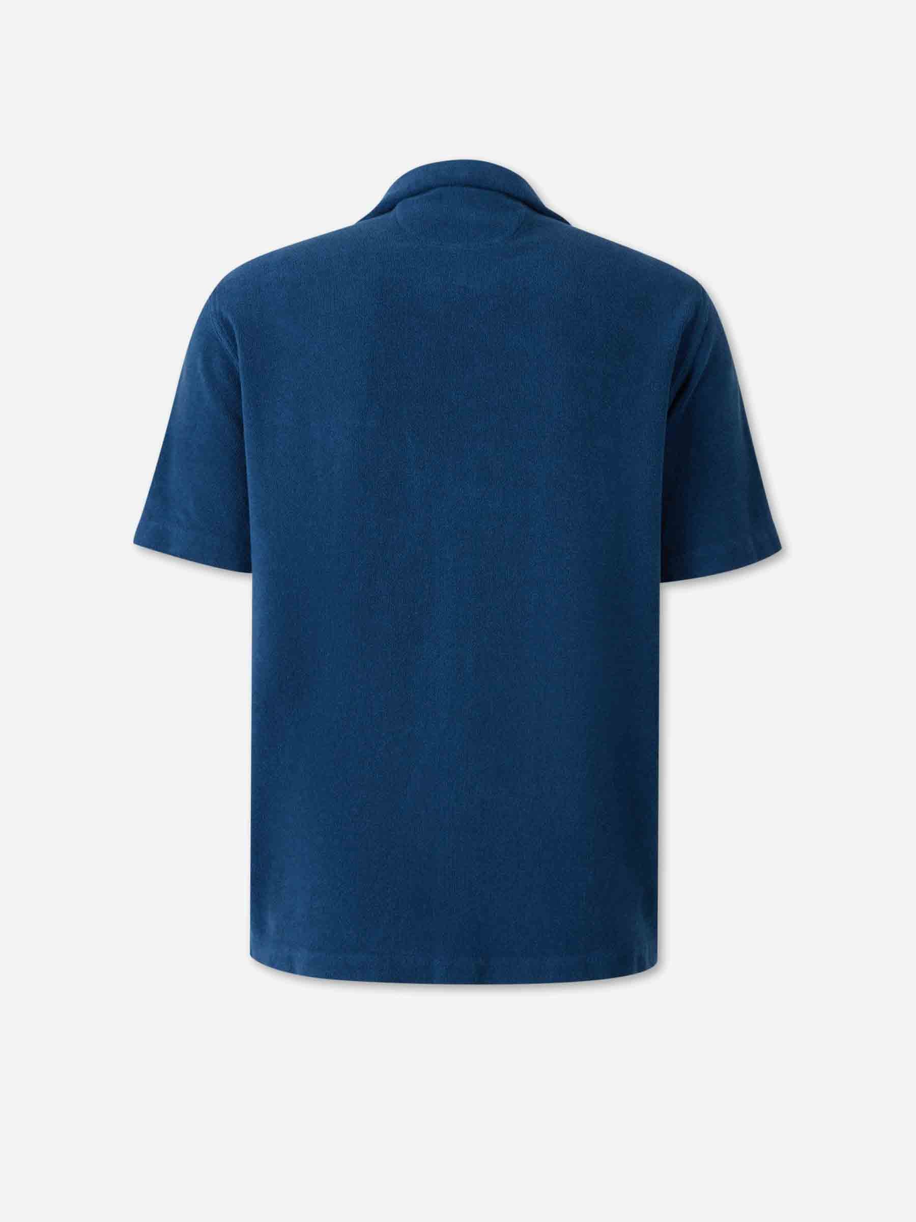 Fedeli Hombre Barcelona Camisa terry algodón color Azul Marino sku 555-000014 03 - Foto 2