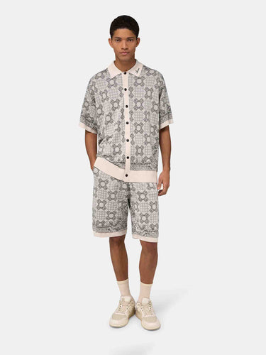 Amiri Hombre Barcelona Camisa Punto Logo color Marfil sku 555-000015 01 - Foto 2