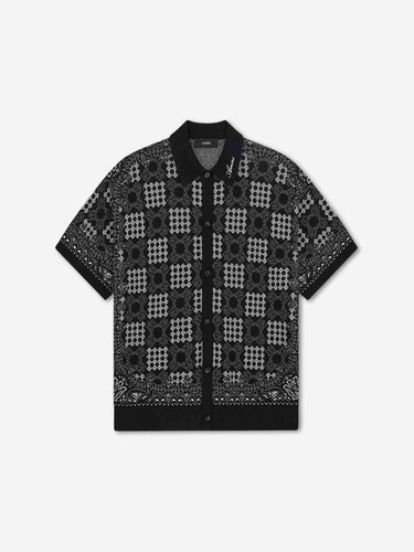 Amiri Hombre Barcelona Camisa Punto Logo color Negro sku 555-000015 02 - Foto 1