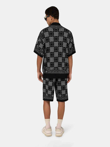 Amiri Hombre Barcelona Camisa Punto Logo color Negro sku 555-000015 02 - Foto 3