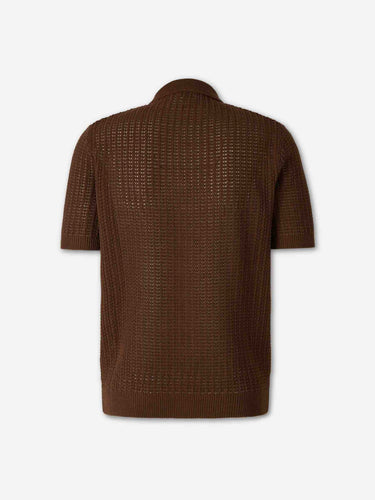 Santa Eulalia Hombre Barcelona Camisa Punto Lino color Marrón sku 555-000017 01 - Foto 2