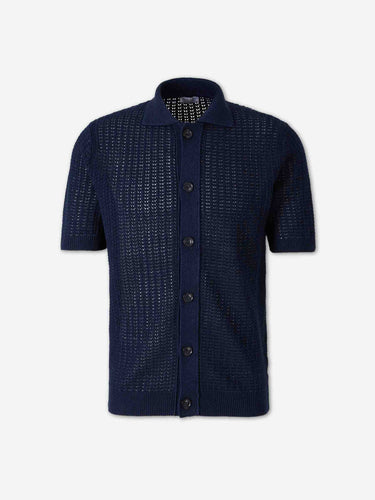 Santa Eulalia Hombre Barcelona Camisa Punto Lino color Azul Marino sku 555-000017 02 - Foto 1